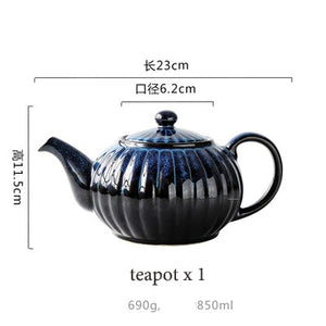 Open image in slideshow, European-style ceramic tea set
