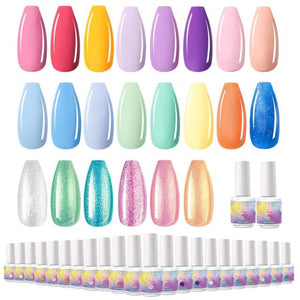 Open image in slideshow, Summer UV Gel Mermaid Glitter Gel Nail Polish
