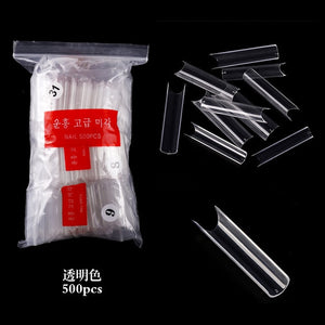 Open image in slideshow, 500 Pcs Clear False Nail Tips

