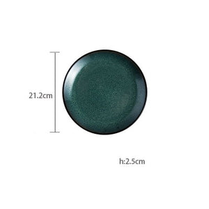 Open image in slideshow, European green peacock tableware
